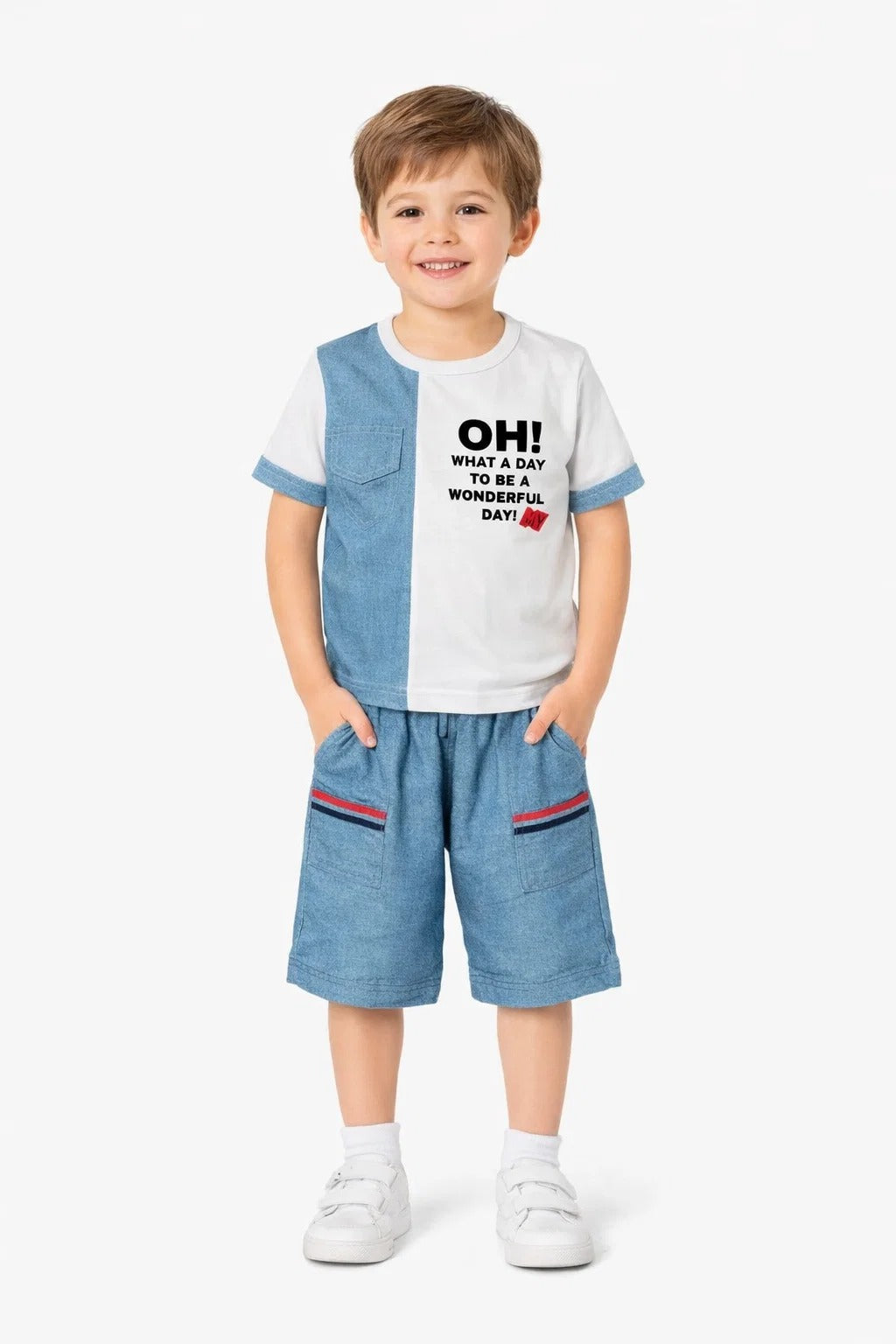 Cotton T-shirt And Shorts