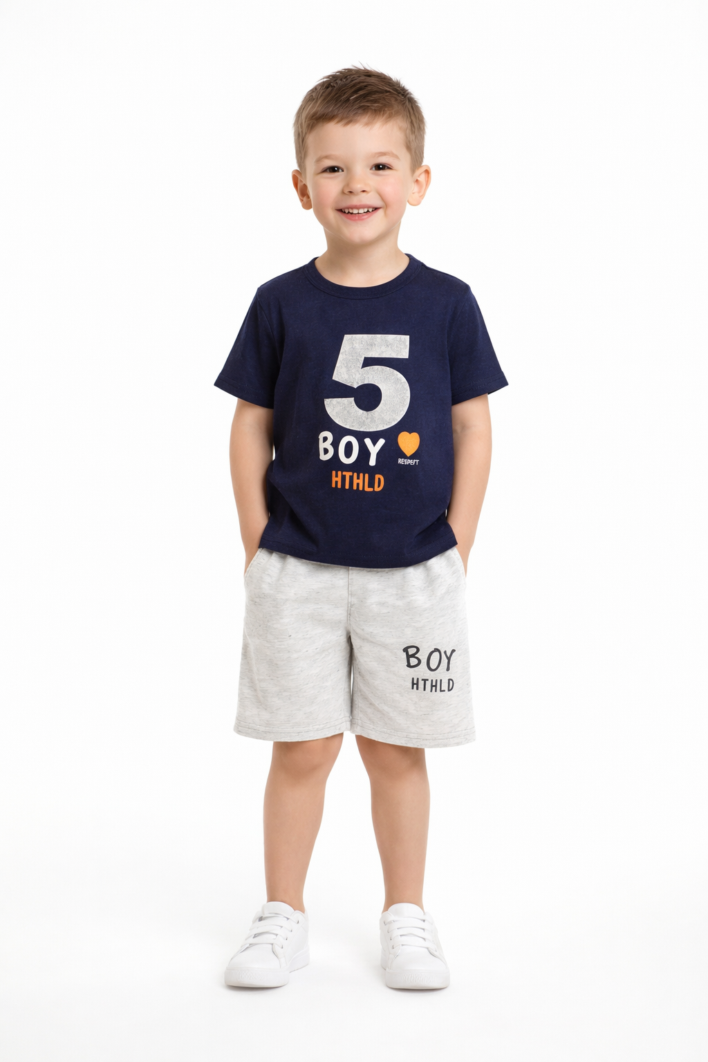 Cotton T-shirt And Shorts