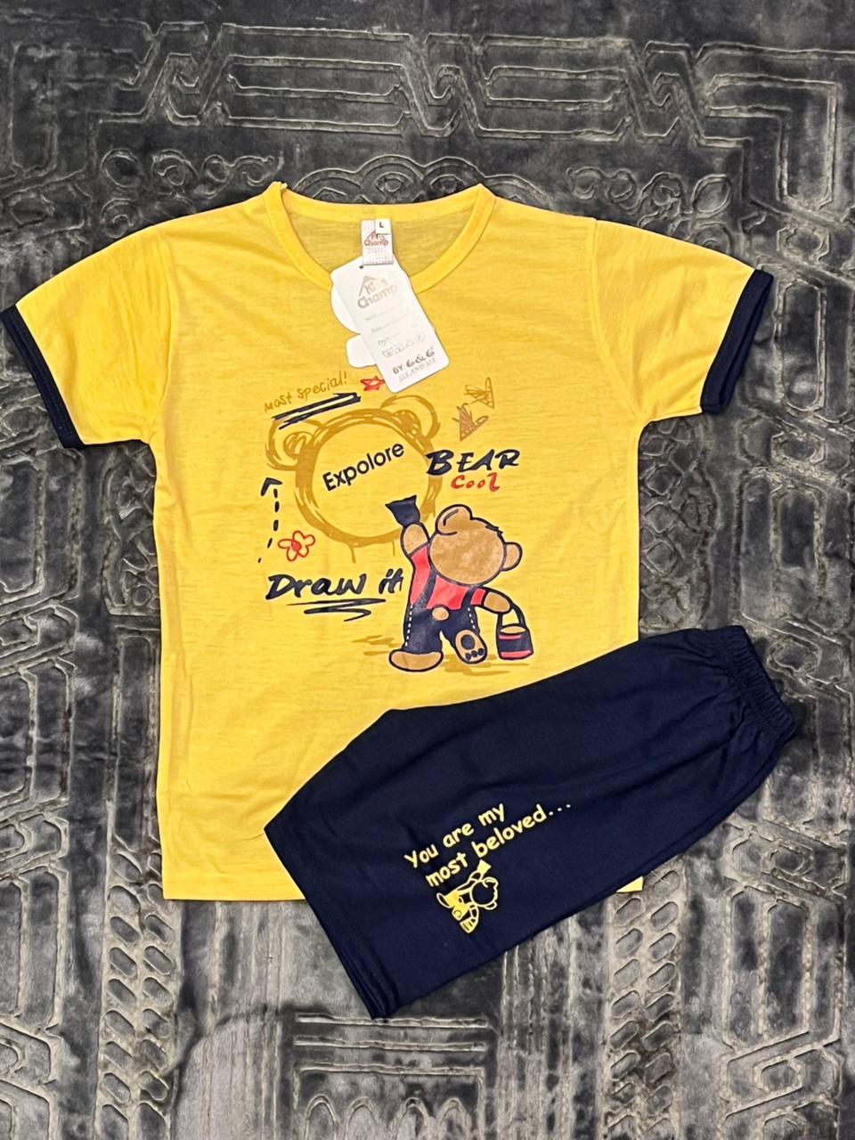 Cotton T-shirt And Shorts