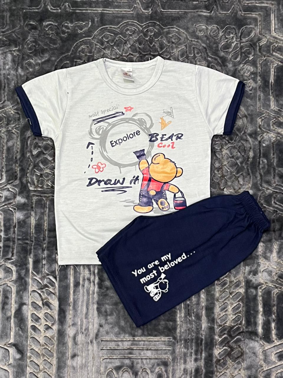 Cotton T-shirt And Shorts