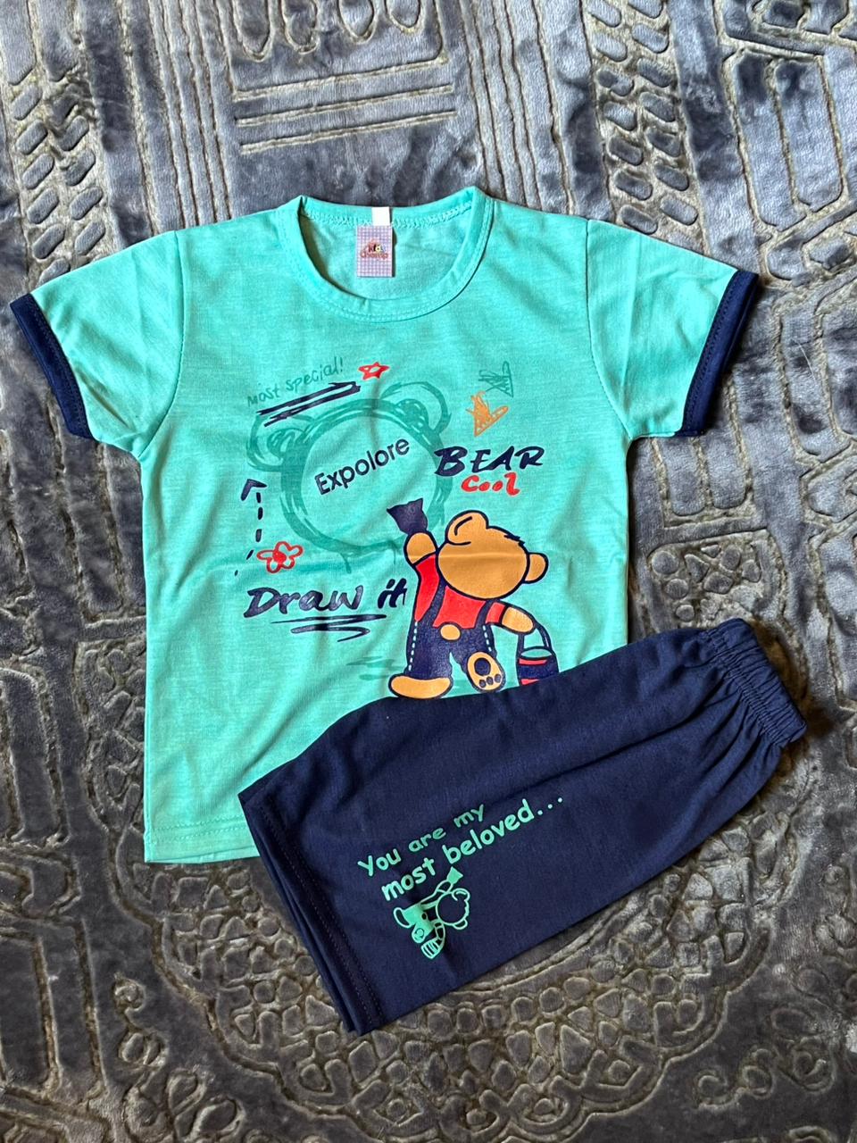 Cotton T-shirt And Shorts