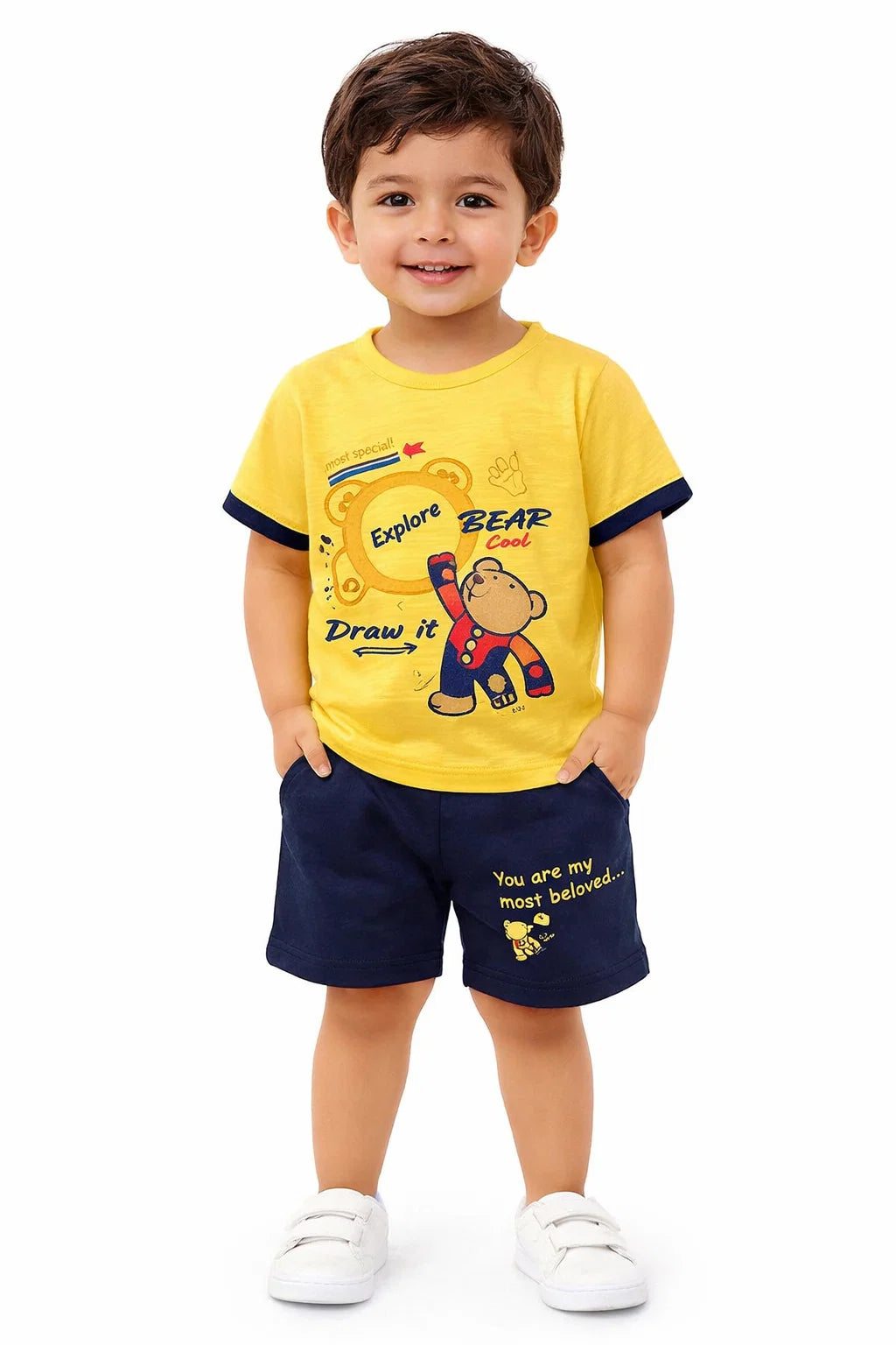 Cotton T-shirt And Shorts