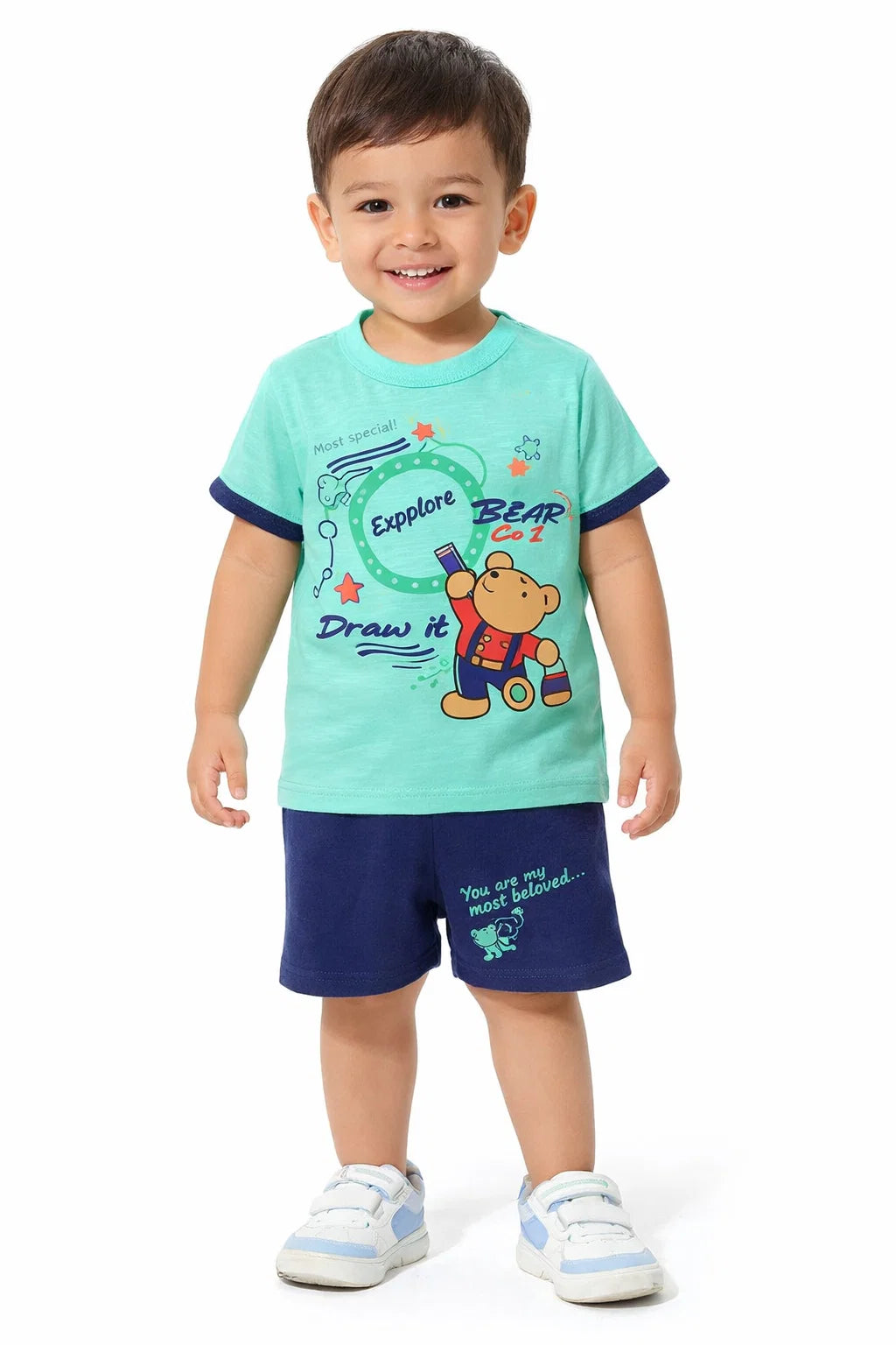 Cotton T-shirt And Shorts