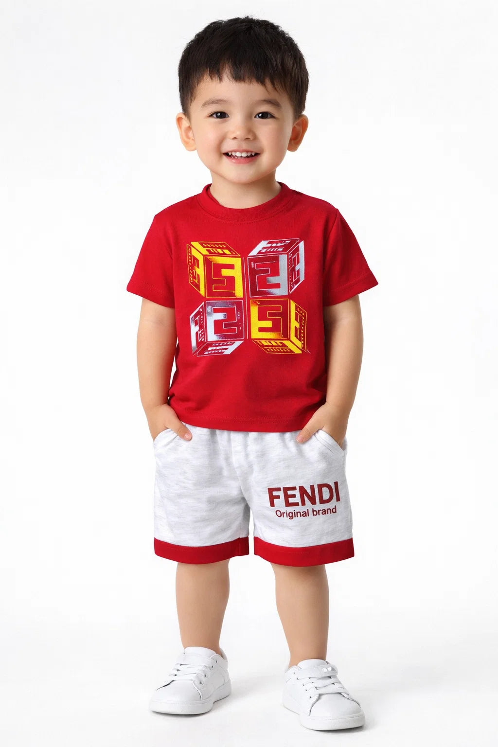 Cotton T-shirt And Shorts