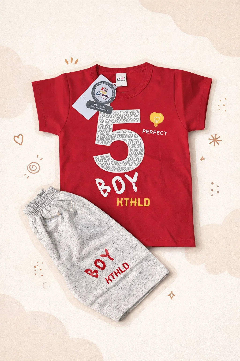 Cotton T-shirt And Shorts