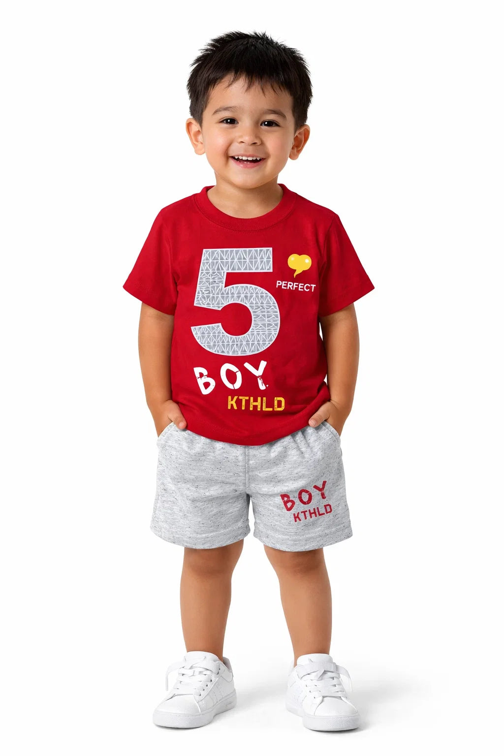 Cotton T-shirt And Shorts