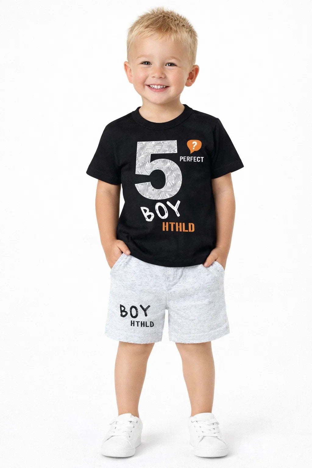 Cotton T-shirt And Shorts